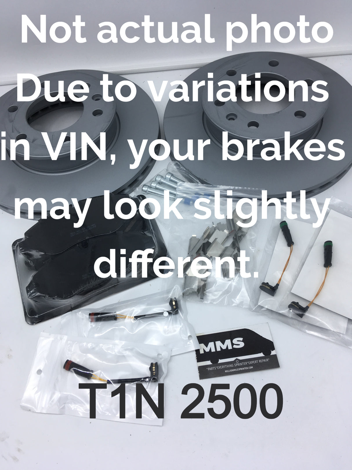 T1N Brake Kit (2001-06 "2500" Vans)