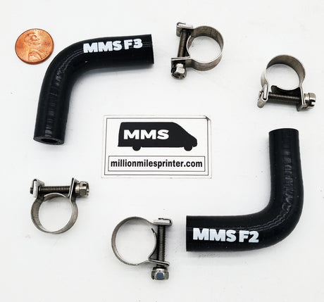 T1N Fuel Elbow Hose Kit, MMS #F2 & #F3 with clamps (2004-06 Vans) Fuel Delivery (T1N) MMS HQ
