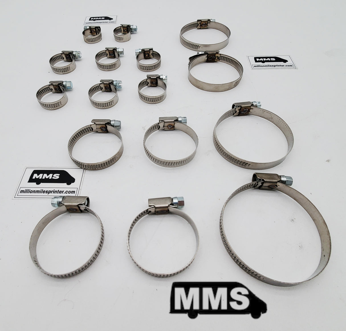 T1N Hose Clamps Set, Coolant System (2001-06 Vans)