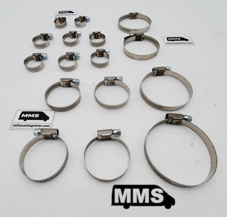 T1N Hose Clamps Set, Coolant System (2001-06 Vans)