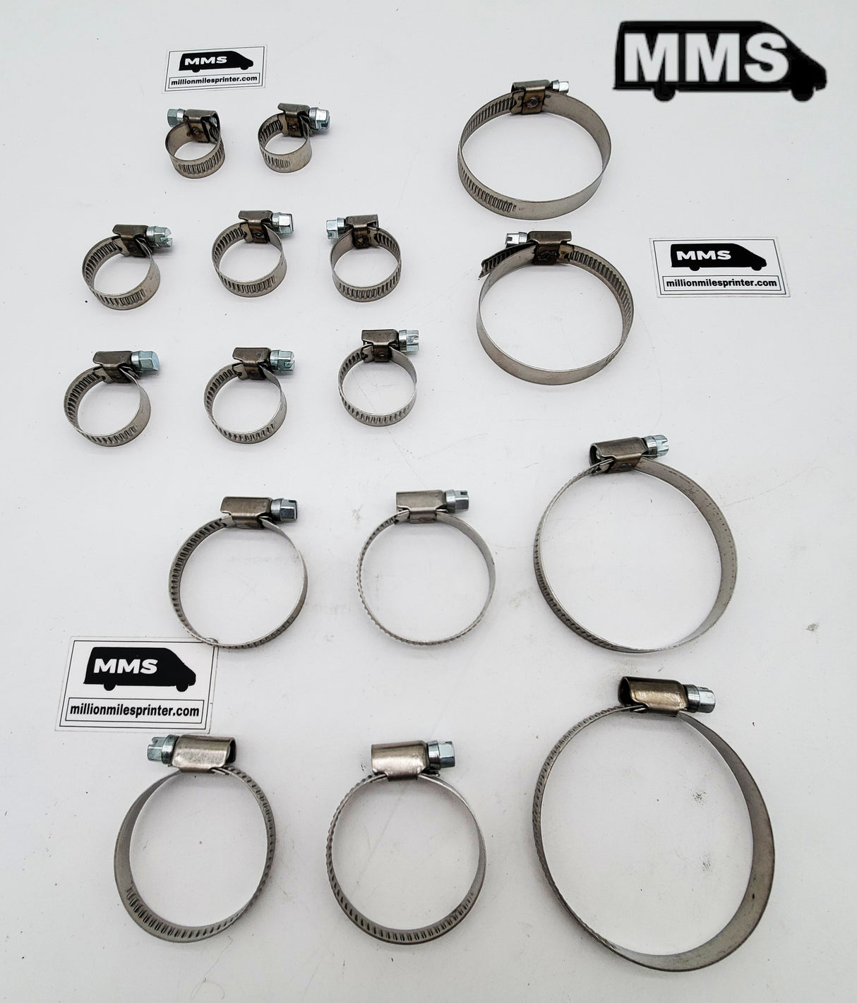 T1N Hose Clamps Set, Coolant System (2001-06 Vans)