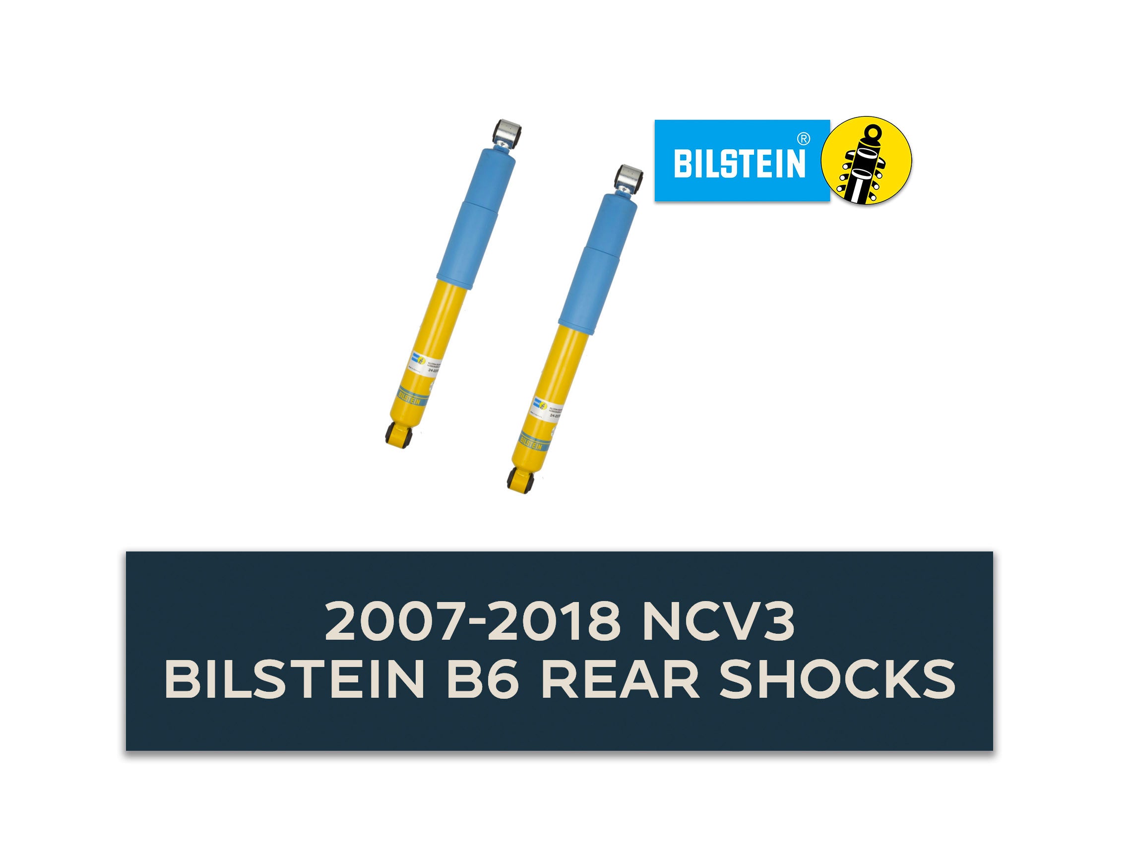 NCV3 Rear Shock Absorber Set, Bilstein B6 (2007-2018 