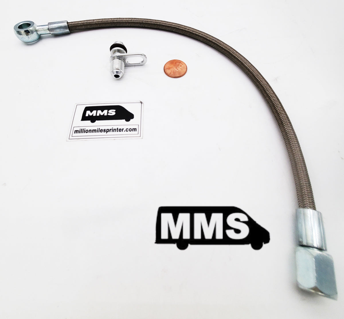 T1N Flexible Turbo Oil Feed Line (2002-06 Vans) Turbo System (T1N) MMS HQ