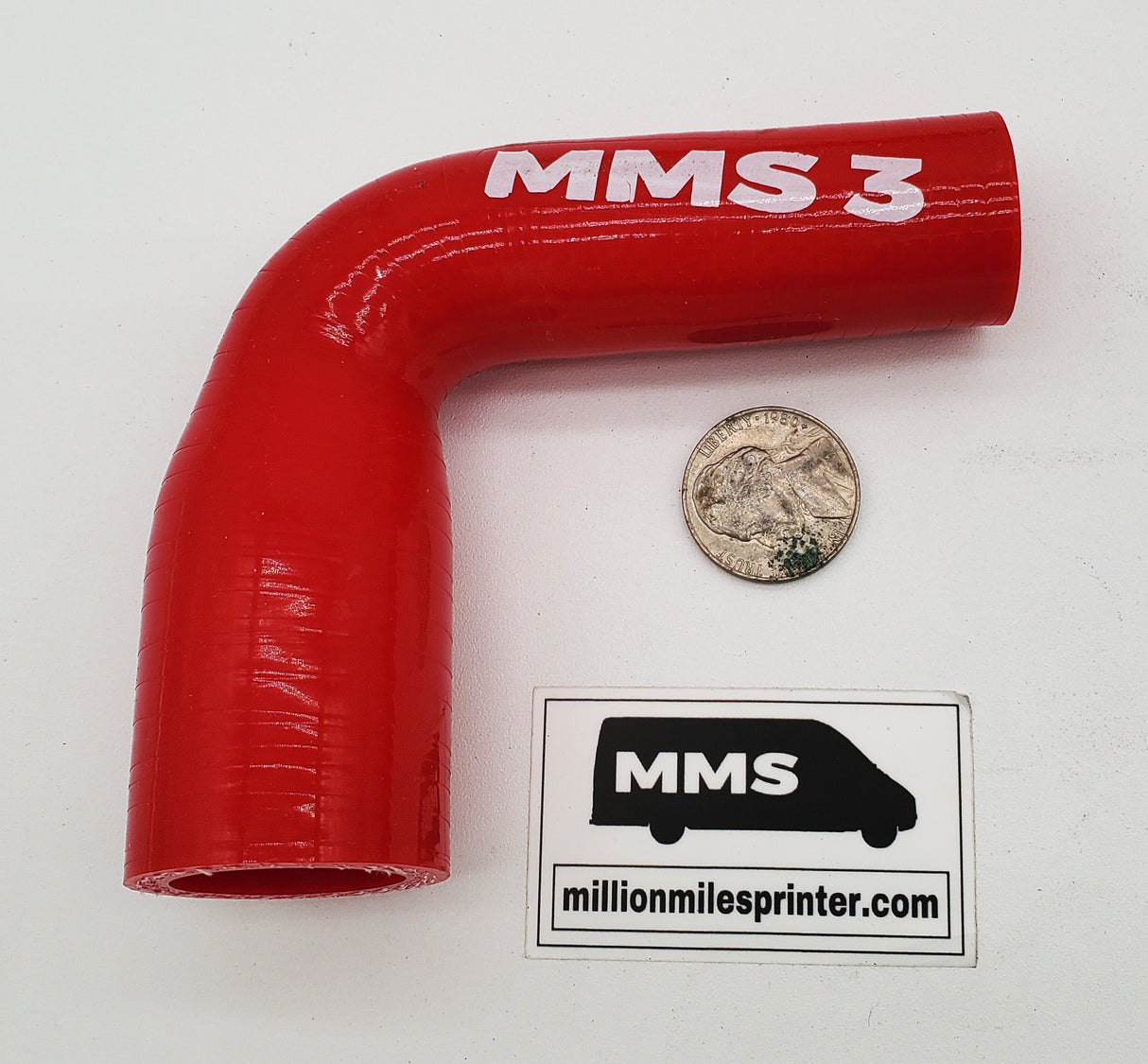 T1N Cooling Hose, Silicone MMS #3, Water Pump Hose to Heater Return Pipe (2002-2006 Vans)[OM647+OM612]