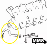 T1N Molded Cooling Hose, MB  [OM612]