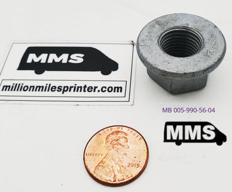 T1N Nut, One for Leafspring Lower Shackle Bolt, MB (2002-06 Vans) Suspension & Steering (T1N) MMS HQ