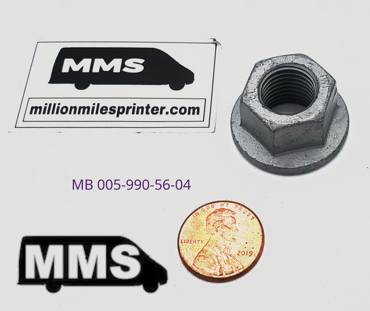 T1N Nut, One for Leafspring Lower Shackle Bolt, MB (2002-06 Vans) Suspension & Steering (T1N) MMS HQ