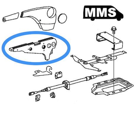 T1N Parking Brake, Internal Metal Lever Mechanism, MB (2002-06 Vans) Brake System (T1N) GENUINE