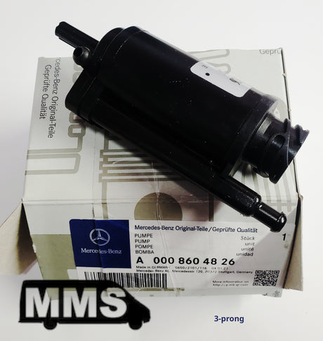 T1N Windshield Washer Pump, 2 Blade Assembly or 3 Pin Assembly (2001-06 Vans) Body & Exterior (T1N) MMS HQ