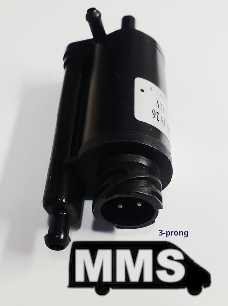 T1N Windshield Washer Pump, 2 Blade Assembly or 3 Pin Assembly (2001-06 Vans)